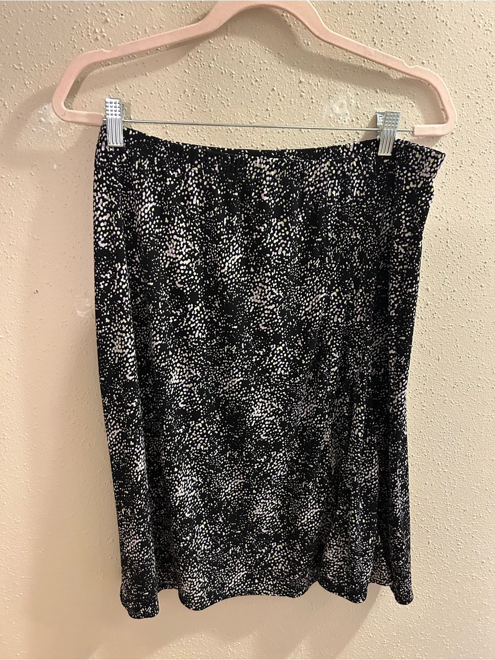 Merona Black and White Speckled Midi Skirt